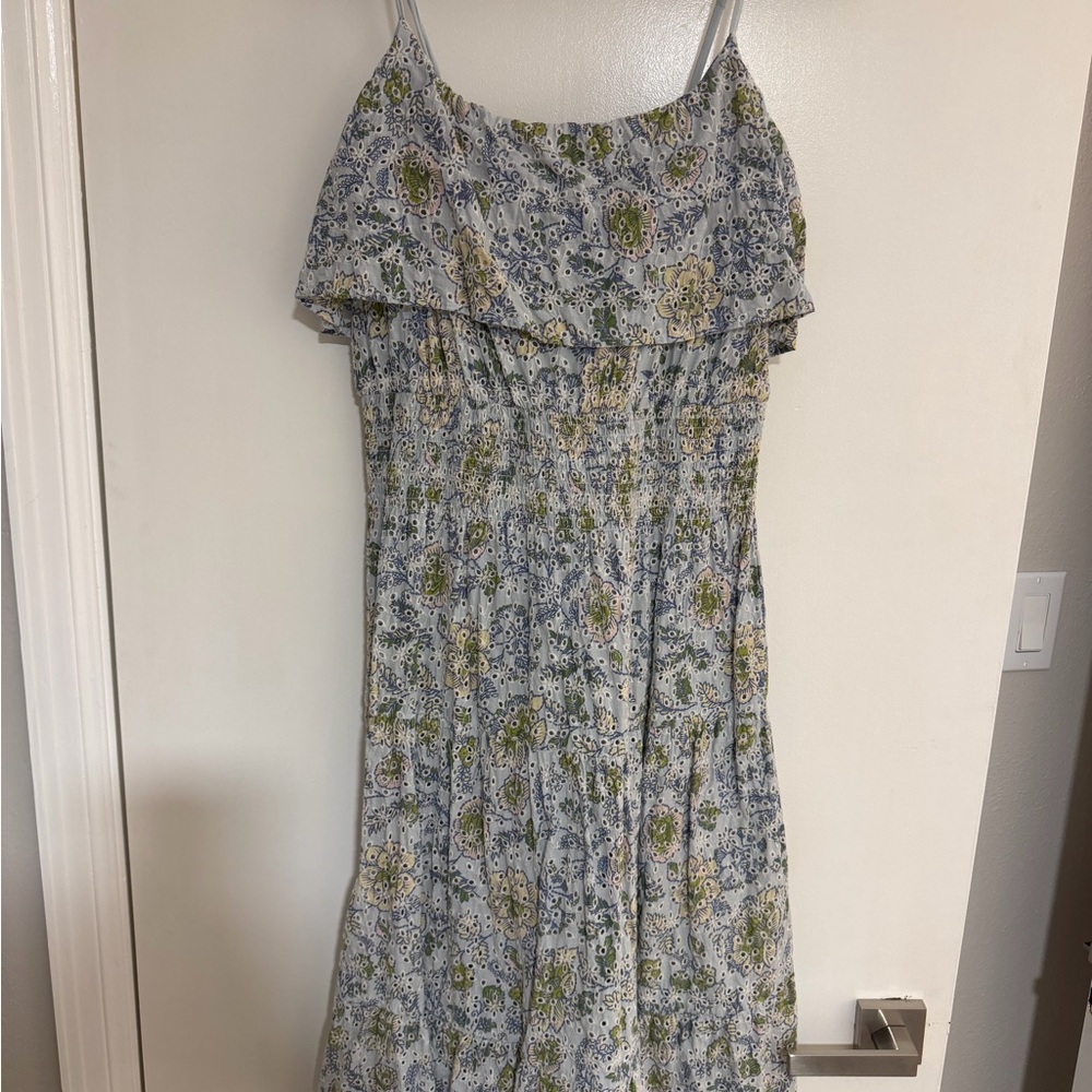 ELAN MIDI OVERLAY FLORAL DRESS - Picture 2 of 4